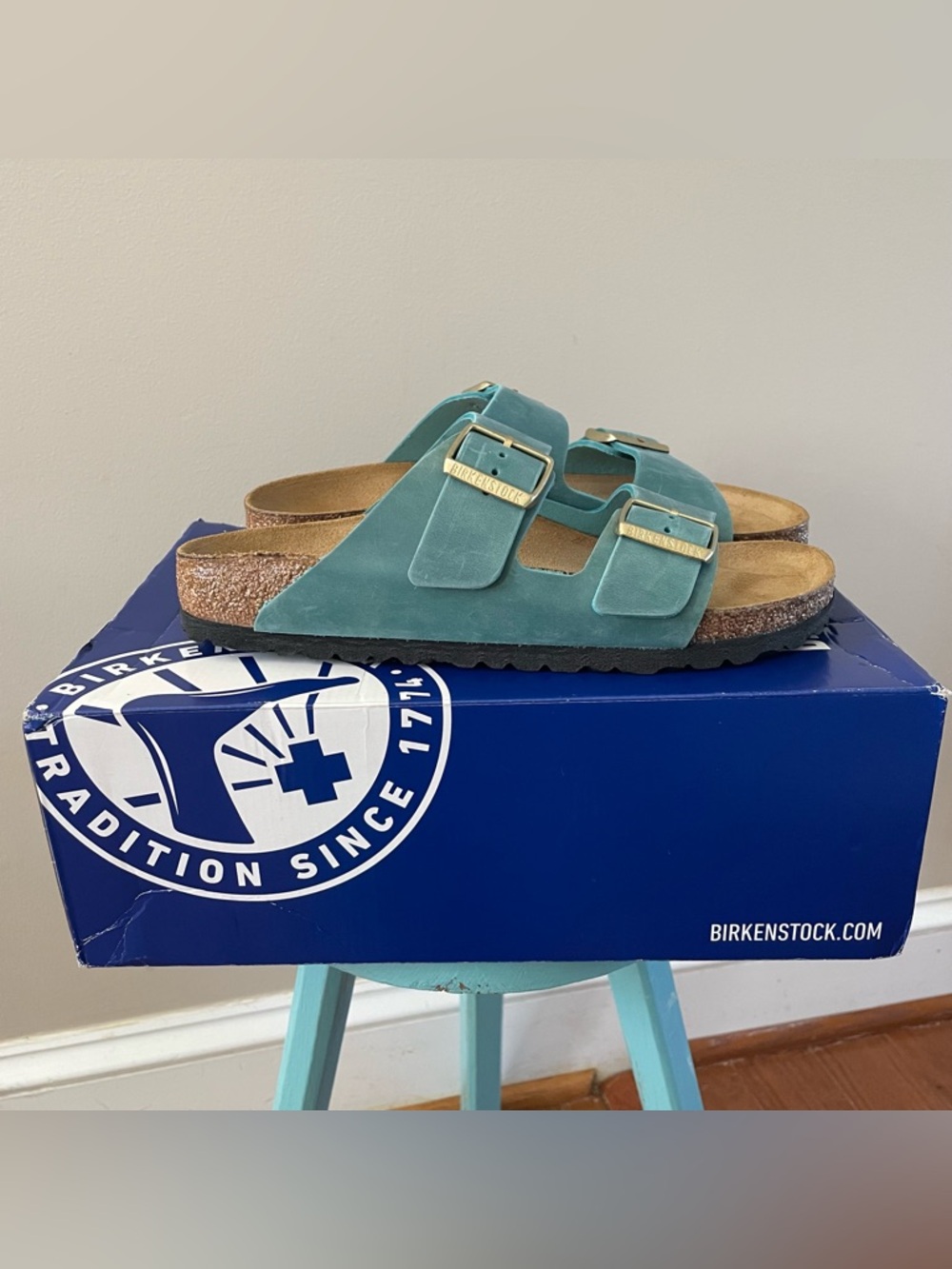 Birkenstock Arizona BS Sandals Biscay Bay Narrow Fit Women’s 39 EU / 8 US - Picture 3 of 8